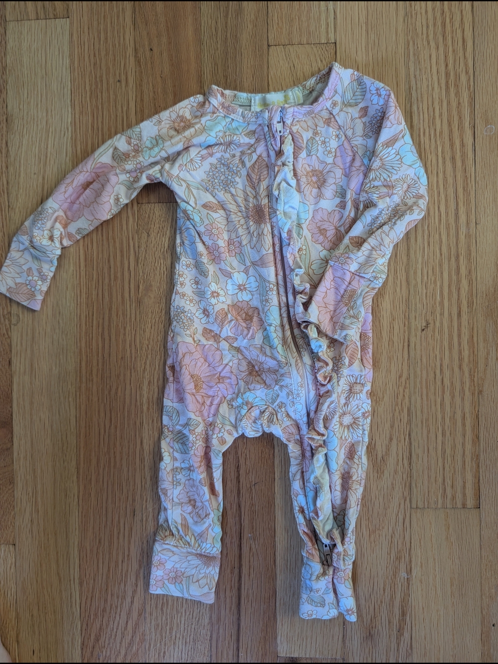 Little & Fern Pastel Floral Zippie